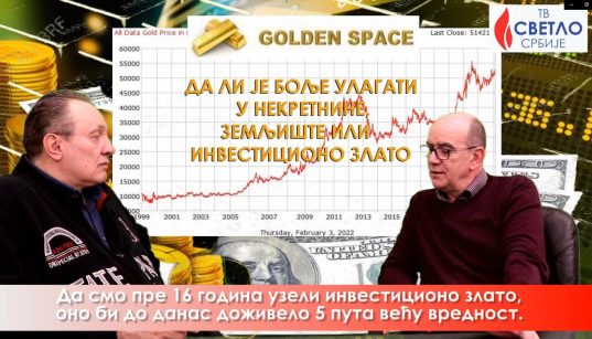 Da li je bolje ulagati u nekretnine, zemljište, ili investiciono zlato